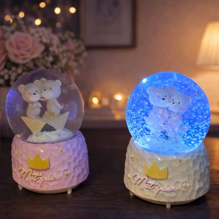 Nevamel® Sevimli Ayıcık Tasarımlı Otomatik Büyük Kar Küresi