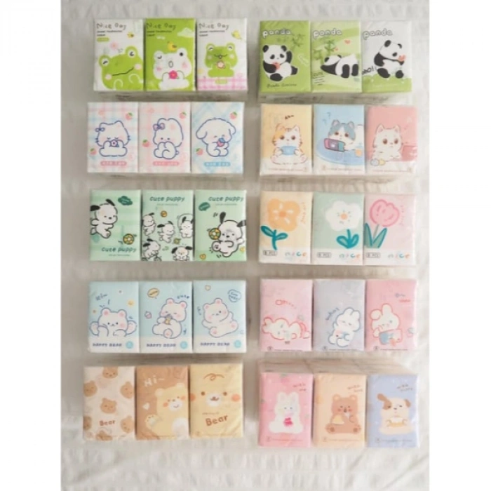 Nevamel Sevimli Figürlü Çocuk Mendili 9lu Paket