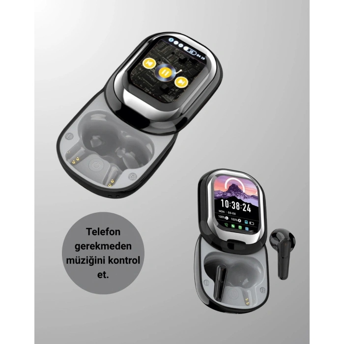 Nevamel Şık Akıllı ve Güçlü: LED Ekranlı Kablosuz Kulaklık Seti