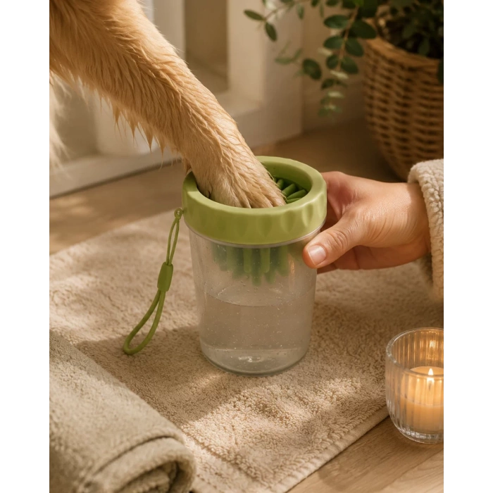 Nevamel® Silikon Fırçalı Köpek Pati Temizleme Kabı Orta ve Büyük Irklar İçin