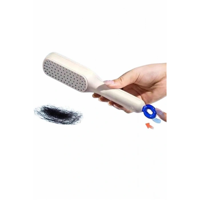 Nevamel® Silikon Yumuşak Sıkı Dişli Sihirli Geri Çekilebilir Tarak Kendini Temizleyen Saç Fırçası