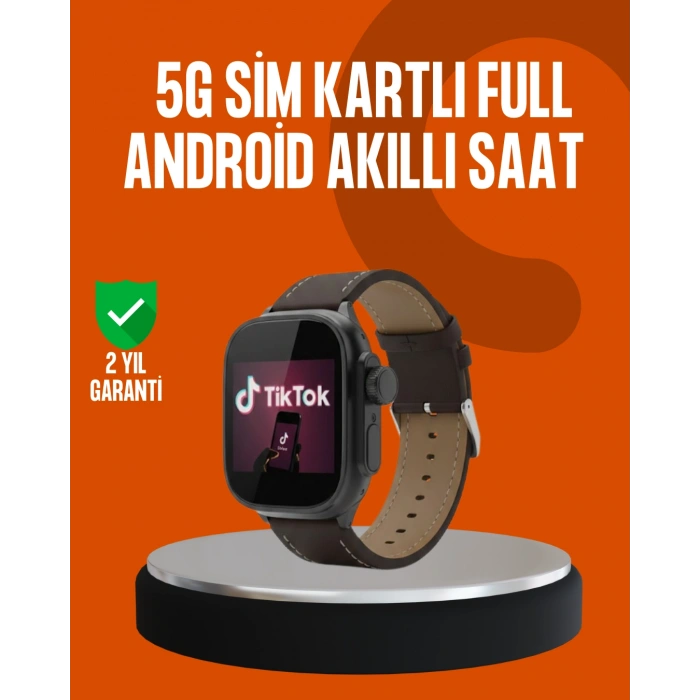 Nevamel® SIM Kartlı Akıllı Saat AMOLED Ekran Android Sistem