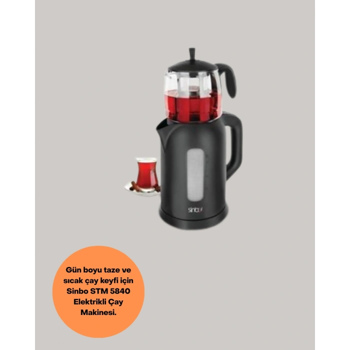 Nevamel Sinbo STM 5840 Elektrikli Çay Makinesi 1800 Watt 17 Litre