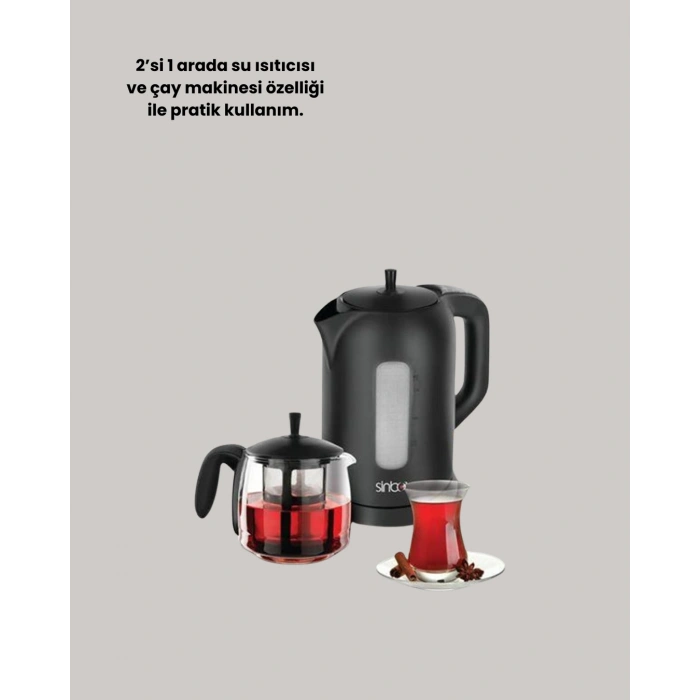 Nevamel Sinbo STM 5840 Elektrikli Çay Makinesi 1800 Watt 17 Litre