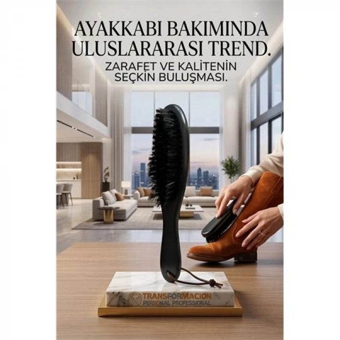 Nevamel® Siyah Ahşap Süet Nubuk Ayakkabı Temizleme Fırçası 722946