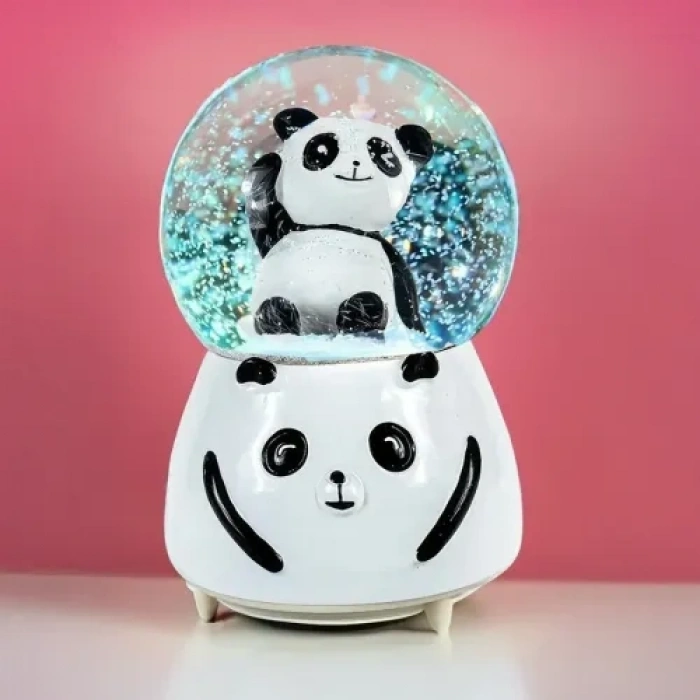 Nevamel Siyah-Beyaz Panda Kar Küresi Büyük Boy