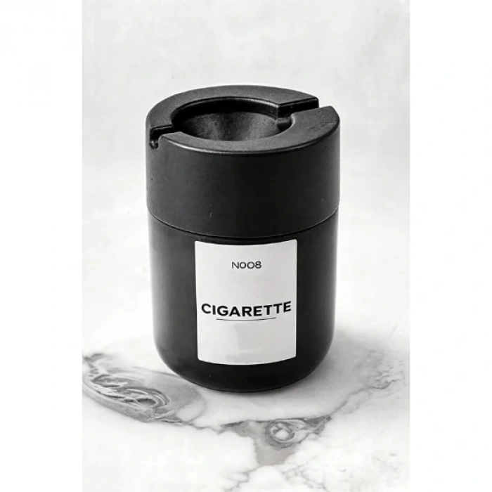 Nevamel Siyah Cam Küllük