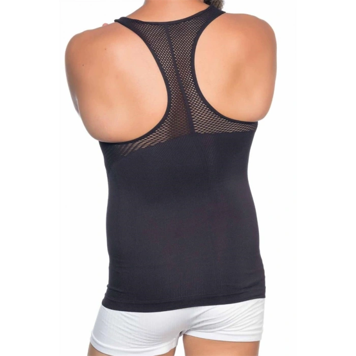 Nevamel® Siyah Fileli Erkek Korse Atlet