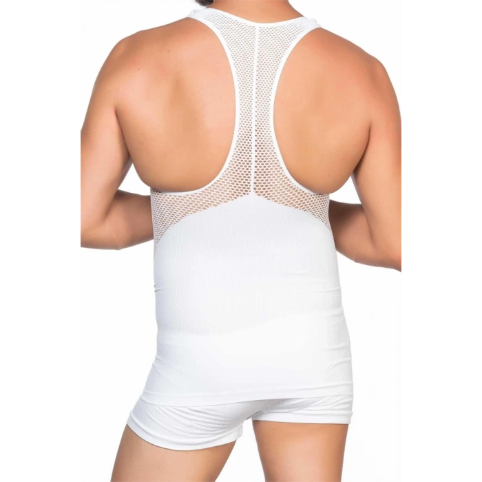 Nevamel® Siyah Fileli Erkek Korse Atlet
