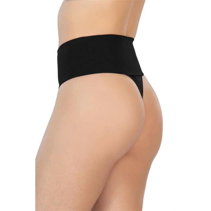 Nevamel® Siyah Mi 2048 Seamless Çift Renk String Korse (Kod:2048)