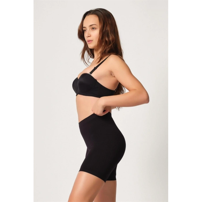 Nevamel® Siyah Mi Emay 3003 Soft Paçalı Boxer (Kod:3003)