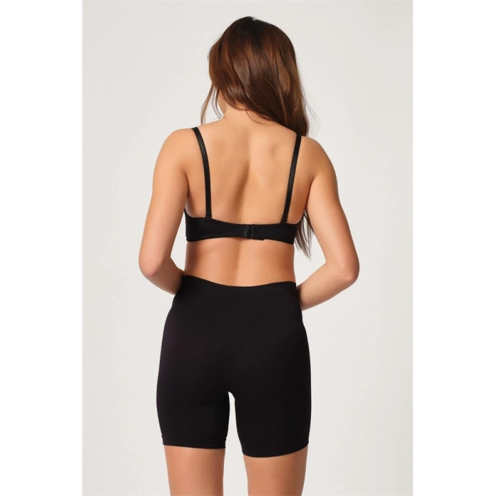 Nevamel® Siyah Mi Emay 3003 Soft Paçalı Boxer (Kod:3003)