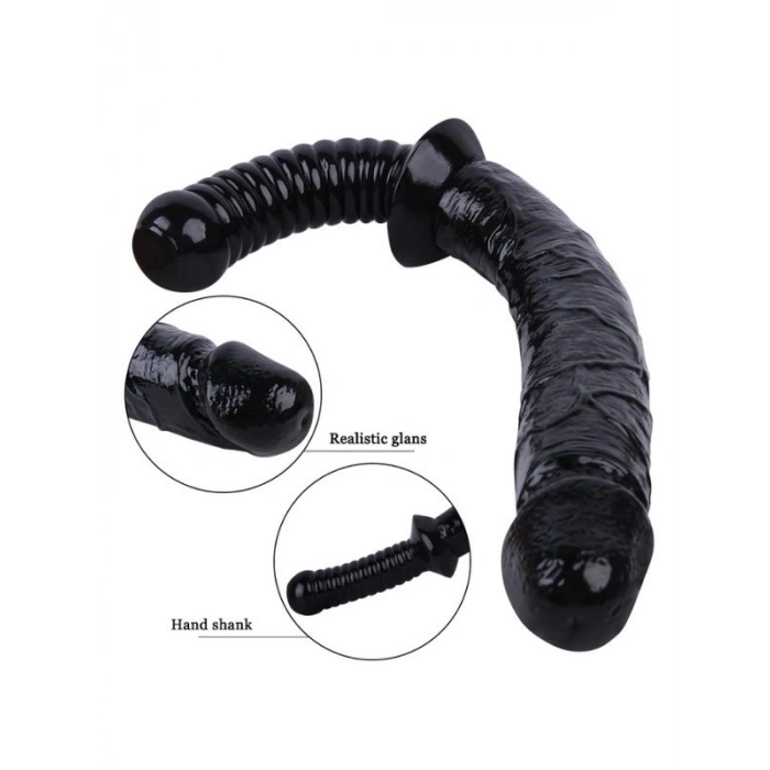 Nevamel® Siyah Renk 38 Cm Jop Dildo Model No:1070 (Kod:1070)