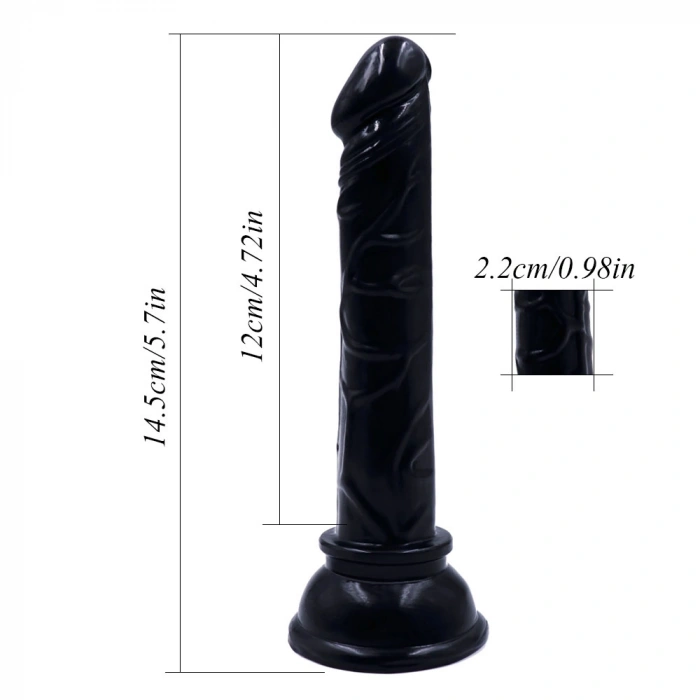 Nevamel® Siyah Renk Gerçekçi 15Cm Anal Dildo