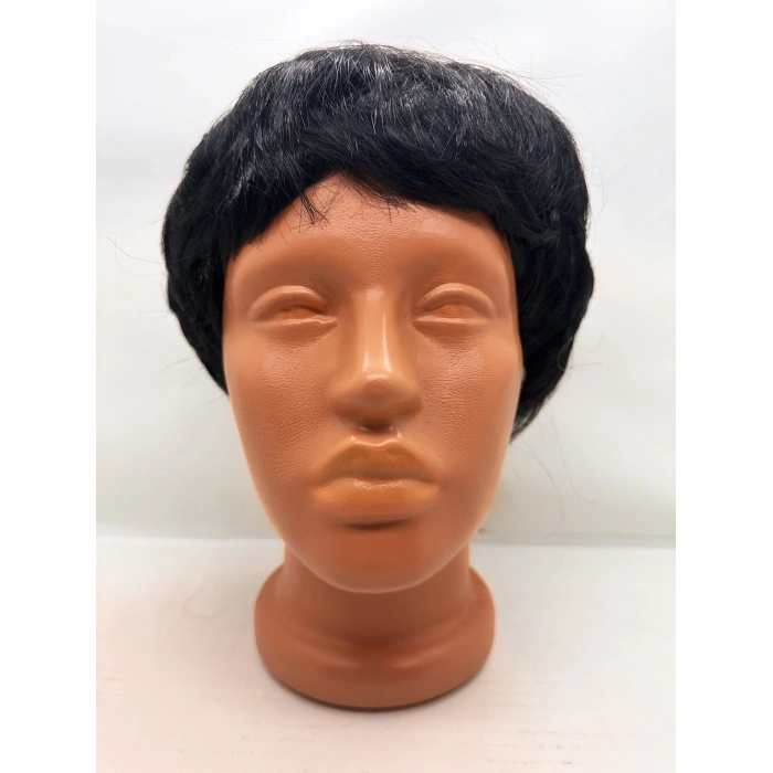 Nevamel Siyah Renk Kısa Kesim İçi Astarlı Erkek Peruğu