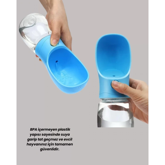 Nevamel® Sızdırma Önleyici Silikon Halkalı Pet Su Dispenseri Gezi Seyahat İçin