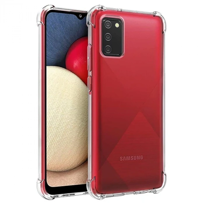 Nevamel SM Galaxy A02S - M02S Anti-Drop Shockproof Darbe Emici Silikon Kılıf-(5775)