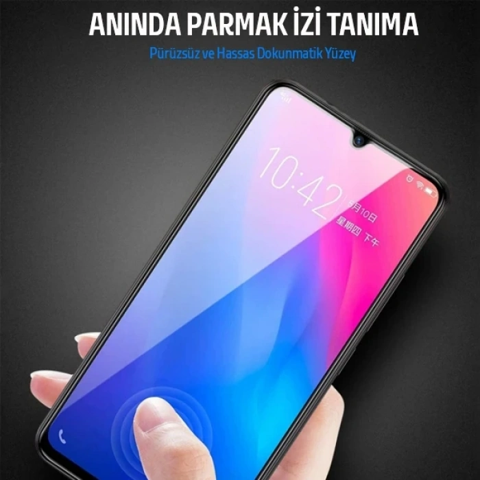 Nevamel SM Galaxy A72 9D Full Glue Tempered Cam Ekran Koruyucu-(5775)