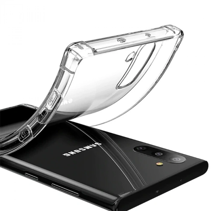 Nevamel Sm Galaxy Note 10 Anti-Drop Darbe Emici Silikon Kılıf-(5775)