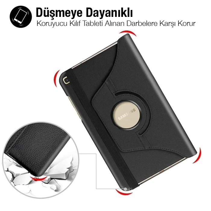 Nevamel SM Galaxy Tab A 10.0 (P580-P585) 360 Derece Döner Standlı Kılıf-(5775)