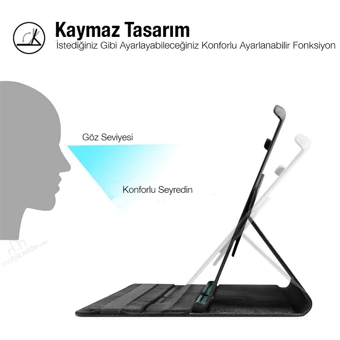 Nevamel SM Galaxy Tab A 10.0 (P580-P585) 360 Derece Döner Standlı Kılıf-(5775)