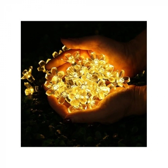 Nevamel Solar 30 LEDli Çiçek Tasarımlı Günışığı Bahçe Aydınlatma