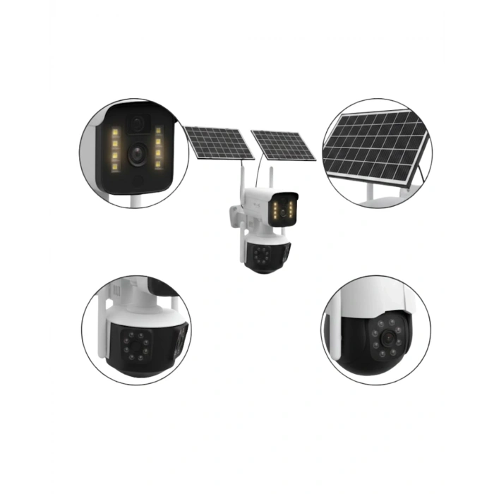 Nevamel® Solar Enerjili 4G Kablosuz Güvenlik Kamerası 12000mAh Bataryalı