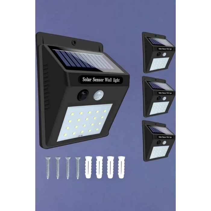 Nevamel® Solar Lamba Giriş Bahçe Yol Avlu Hareket Sensörlü Led