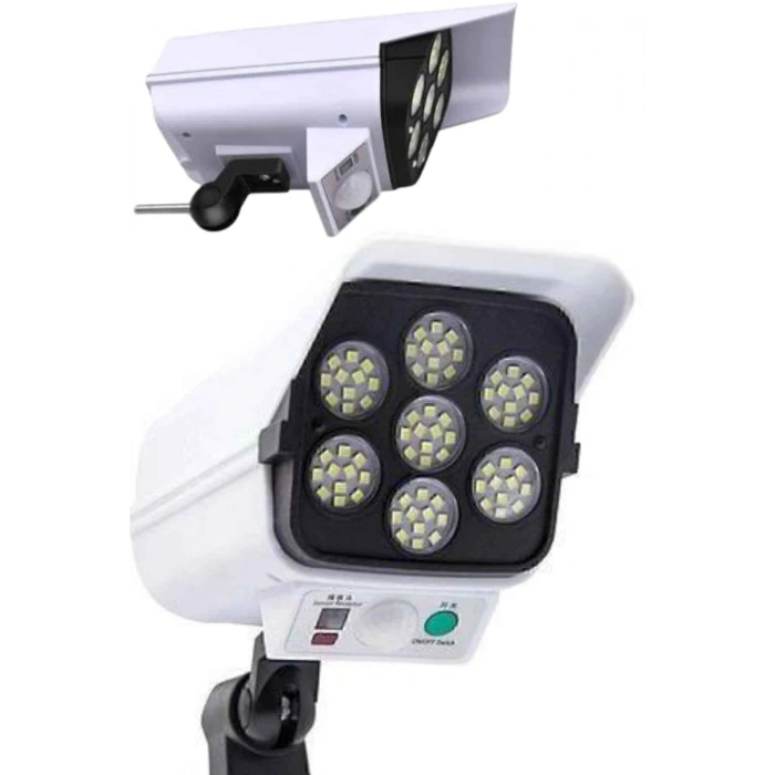 Nevamel Solar Lamba Kamera Görünümlü Duvar Lambası Dönebilen Bahçe Aydınlatması