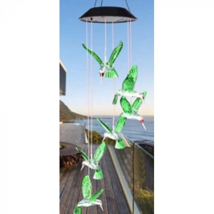 Nevamel Solar Led Işıklı Kuşlu Bahçe Dekoru