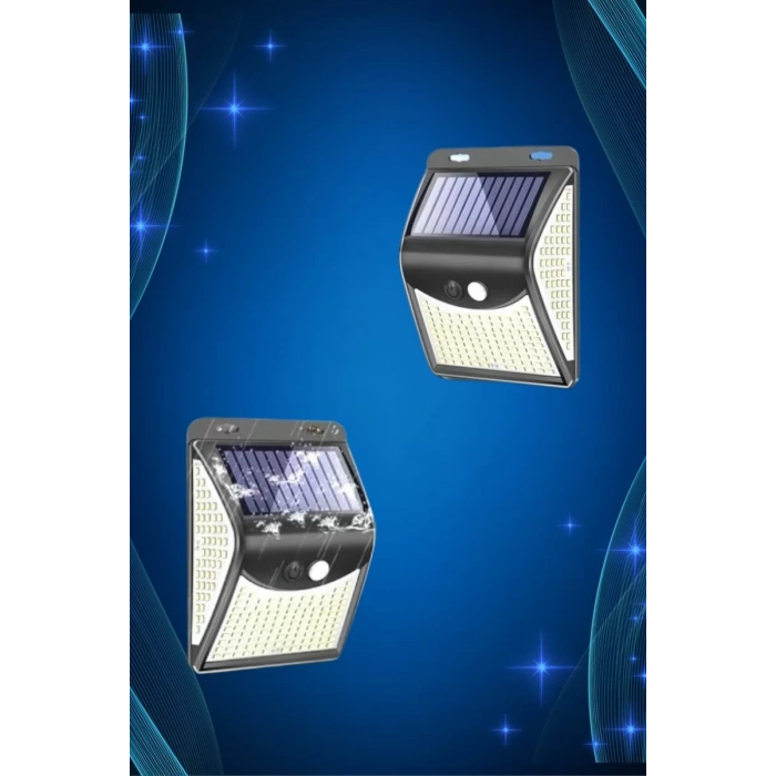 Nevamel® Solar Sensörlü Duvar Lambası Bahçe Lamba 20 Led Işık