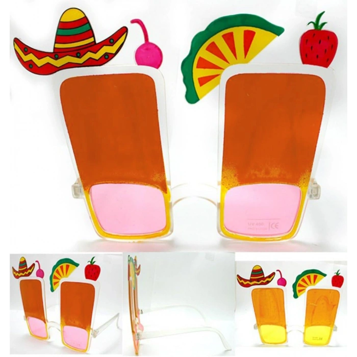 Nevamel Sombrero Hawaii Fiesta Meyve Figürlü Gözlük