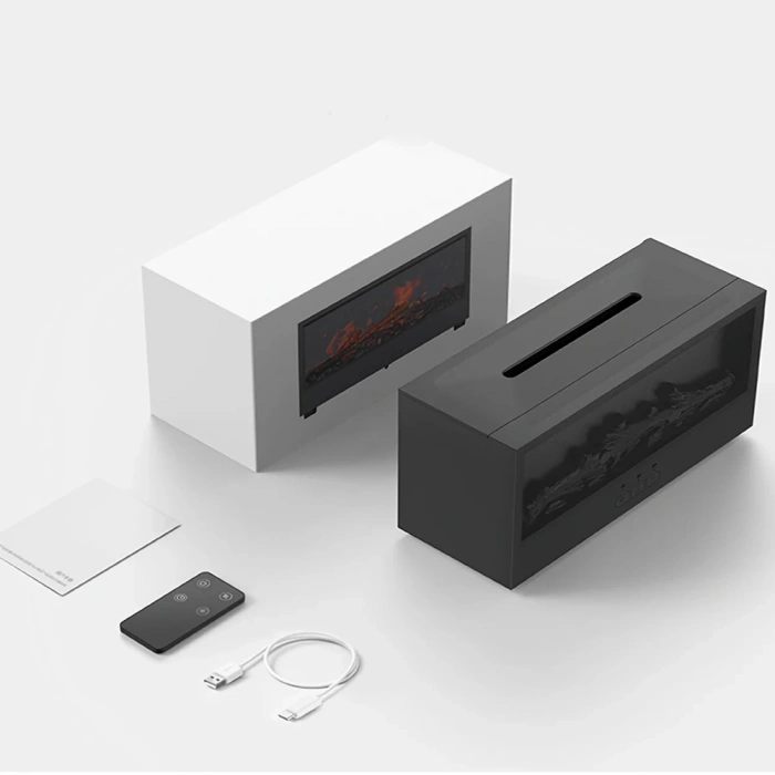 Nevamel® Şömine Görünümlü Alev Efektli Hava Nemlendirici