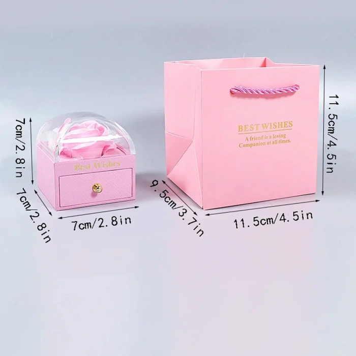 Nevamel Sonsuzluk Gül Tasarımlı Takı Kutusu