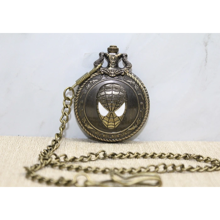 Nevamel Spiderman Tasarımlı Köstekli Saat Model 2