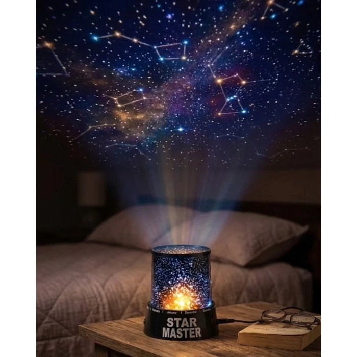 Nevamel® Star Projektör Gece Lambası Tavana Yıldız Yansıtan LED Işık