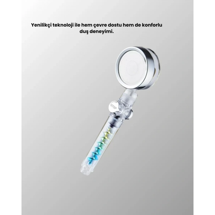 Nevamel® Start Stop Kontrollü El Duşu – Basınçlı Su Tasarruflu Sağanak Yağmur Deneyimi