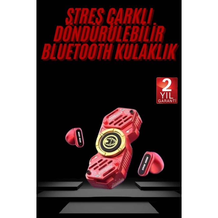 Nevamel® Stres Çarklı Oyuncu Kulaklığı Güçlü Bass Gamer Bluetooth Kulaklık Kablosuz