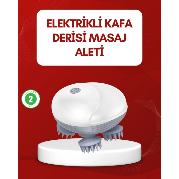Nevamel® Su Geçirmez Elektrikli Kafa Masaj Cihazı IPX7