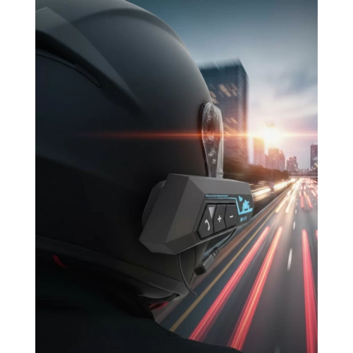 Nevamel® Su Geçirmez Motosiklet Kask Kulaklık 1000mAh Batarya