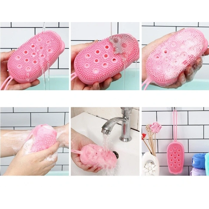 Nevamel Süngerli Silikon Banyo Kesesi