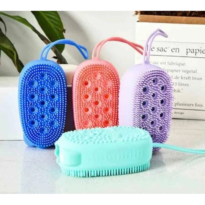 Nevamel Süngerli Silikon Banyo Kesesi