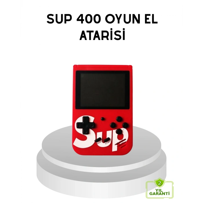 Nevamel SUP Retro El Konsolu – 500 Oyun TV Bağlantılı 3 İnç Ekranlı Şarjlı Mini Atari