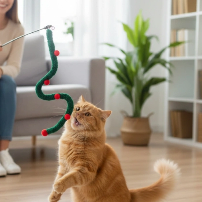 Nevamel Süs Tasarımlı Kedi Oltası