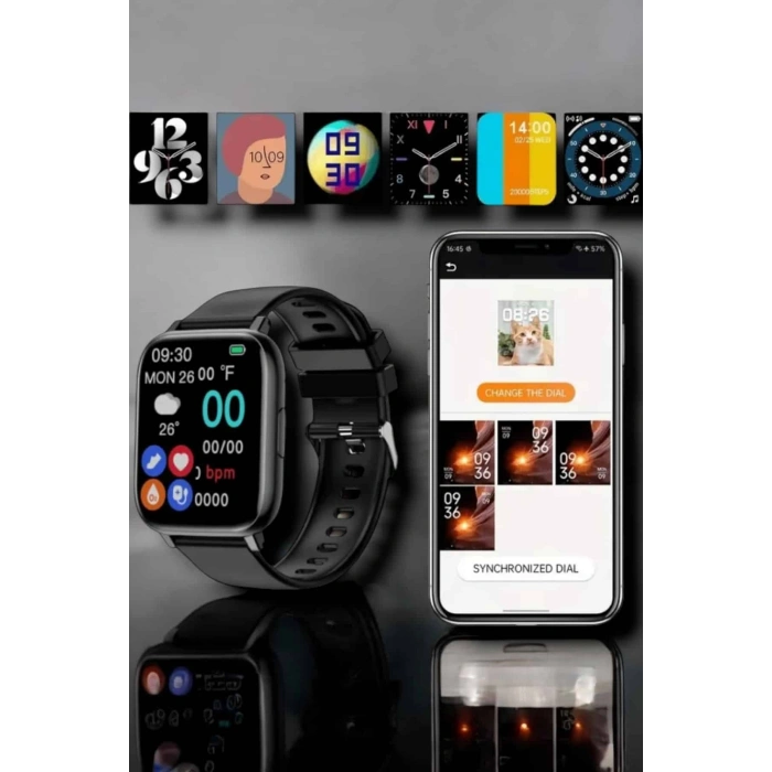 Nevamel Suya Dayanıklı Bluetooth Akıllı Saat GPS Adımsayar Nabız & Sağlık Takibi