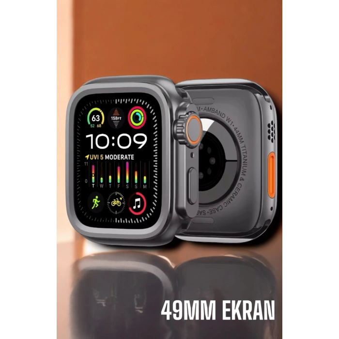 Nevamel Suya ve Toza Dayanıklı 45 MM Akıllı Saat Bildirim ve Cevapsız Çağrı Görüntüleme