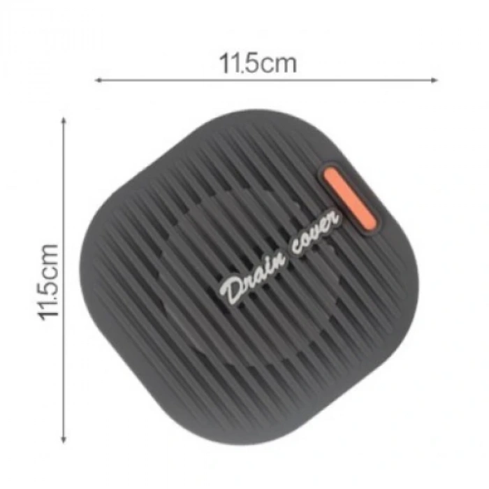 Nevamel Süzgeçli Lavabo Gider Koruyucu Mat Gri