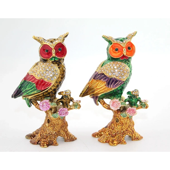 Nevamel Swarovski Taşlı Tekli Baykuş