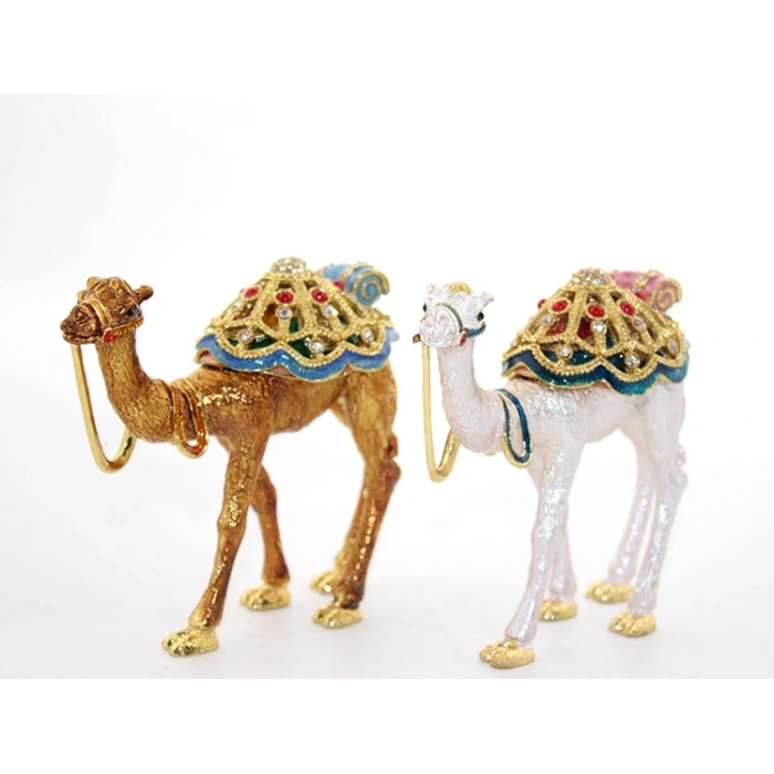 Nevamel Swarovski Taşlı Tekli Deve Figürü Model 11