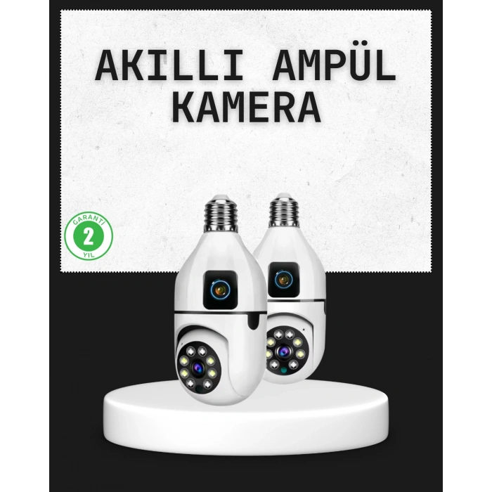 Nevamel Tak Çalıştır Ampul Kamera – Full HD 1080P Kablosuz Güvenlik Çözümü